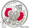 Canada: 2018 $3 Celebration of Love Fine Silver Coin **Scuffed Sleeve/Toned**