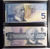 Canada: 1986 - 2001 $5 Lasting Impressions Banknote Set. **Faded Leather Case**