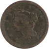 United States: 1852 1 Cent Braided Hair G