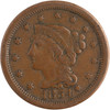United States: 1854 1 Cent Braided Hair F