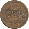 United States: 1853 1 Cent Braided Hair VG
