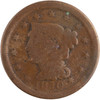 United States: 1850 1 Cent Braided Hair G