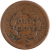 United States: 1850 1 Cent Braided Hair G