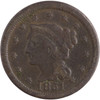 United States: 1851 1 Cent Braided Hair G