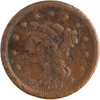 United States: 1851 1 Cent Braided Hair VG Corrosion