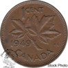 Canada: 1949 1 Cent A to Denticles VF20