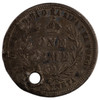 United States: 1883 10 Cent F Holed