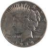 United States: 1934-S Peace Dollar EF Cleaned