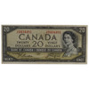 Canada: 1954 $20 Bank Of Canada Devil's Face Banknote  C/E BC-33b VF30 #3