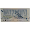 Canada: 1986 $5 Bank Of Canada Banknote ENE Choice UNC
