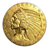 United States: 1910 Gold $5.00 Indian