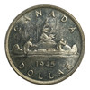 Canada: 1945/5 5 over 5 $1 Silver Dollar MS60