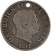 Great Britain: 1817 Half Crown Holed