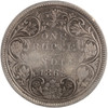 India: 1862 Silver One Rupee