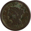 United States: 1848 Braided Hair Cent F (Corrosion)