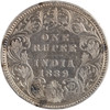 India: 1889 Silver One Rupee