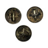 Germany: WWII Third Reich Lot of 3 NSDAP Visor Cockades