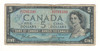Canada: 1954 $5 Bank Of Canada Devil's Face  Banknote G/C