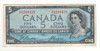 Canada: 1954 $5 Bank Of Canada Devil's Face  Banknote I/C