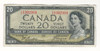 Canada: 1954 $20 Bank Of Canada Devil's Face  Banknote C/E #3