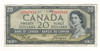 Canada: 1954 $20 Bank Of Canada Devil's Face  Banknote C/E #4