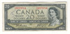 Canada: 1954 $20 Bank Of Canada Devil's Face  Banknote D/E #2