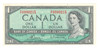 Canada: 1954 $1 Bank Of Canada Banknote Bouey-Rasminsky Uncirculated