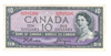 Canada: 1954 $10 Bank Of Canada Banknote Beattie-Coyne #2