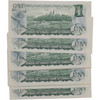 Canada: 1973 $1 Bank Of Canada Banknote Lawson-Bouey BC-46a 2 Letters 20x in Sequence