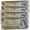Canada: 1973 $1 Bank Of Canada Banknote Lawson-Bouey BC-46a 2 Letters 12x in Sequence