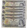 Canada: 1973 $1 Bank Of Canada Banknote Crow-Bouey BC-46b 3 Letters 12x in Sequence