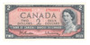 Canada: 1954 $2 Bank Of Canada Banknotes Beattie-Rasminsky BC-38b