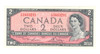 Canada: 1954 $2 Bank Of Canada Banknotes Lawson-Bouey BC-38d #2