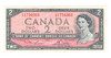 Canada: 1954 $2 Bank Of Canada Banknotes Lawson-Bouey BC-38d #7