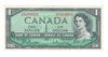 Canada: 1954 $1 Bank Of Canada Banknotes Beattie-Rasminsky BC-37a-i