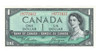 Canada: 1954 $1 Bank Of Canada Banknotes Beattie-Coyne BC-37a