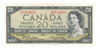 Canada: 1954 $20 Bank Of Canada Banknote Beattie-Rasminsky BC-41b