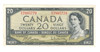 Canada: 1954 $20 Bank Of Canada Banknote Beattie-Rasminsky BC-41b #6