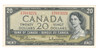 Canada: 1954 $20 Bank Of Canada Banknote Beattie-Rasminsky BC-41b #9