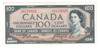 Canada: 1954 $100 Bank Of Canada Banknote Beattie-Coyne #13