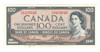 Canada: 1954 $100 Bank Of Canada Banknote Lawson-Bouey #9