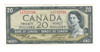 Canada: 1954 $20 Bank Of Canada Banknote Beattie-Coyne L/E