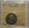 Canada: 1904 25 Cent ICCS VF30