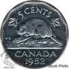 Canada: 1952 5 Cent AU50