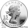 Canada: 2009 $15 Vignettes of Royalty - Queen Elizabeth II Sterling Silver Coin