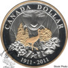 Canada: 2011 $1 100th Anniversary of Parks Canada Gold Plated Proof Silver Dollar