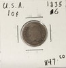 USA: 1835 10 Cent G