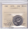 Canada: 1979 25 Cents ICCS MS65 Coin nr 10