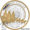 Canada: 2013 $1 100th Anniversary of the Canadian Arctic Expedition Gold Plated Silver Dollar