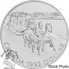 Canada: 1992 $1 Kingston to York Stagecoach BU Silver Dollar Coin